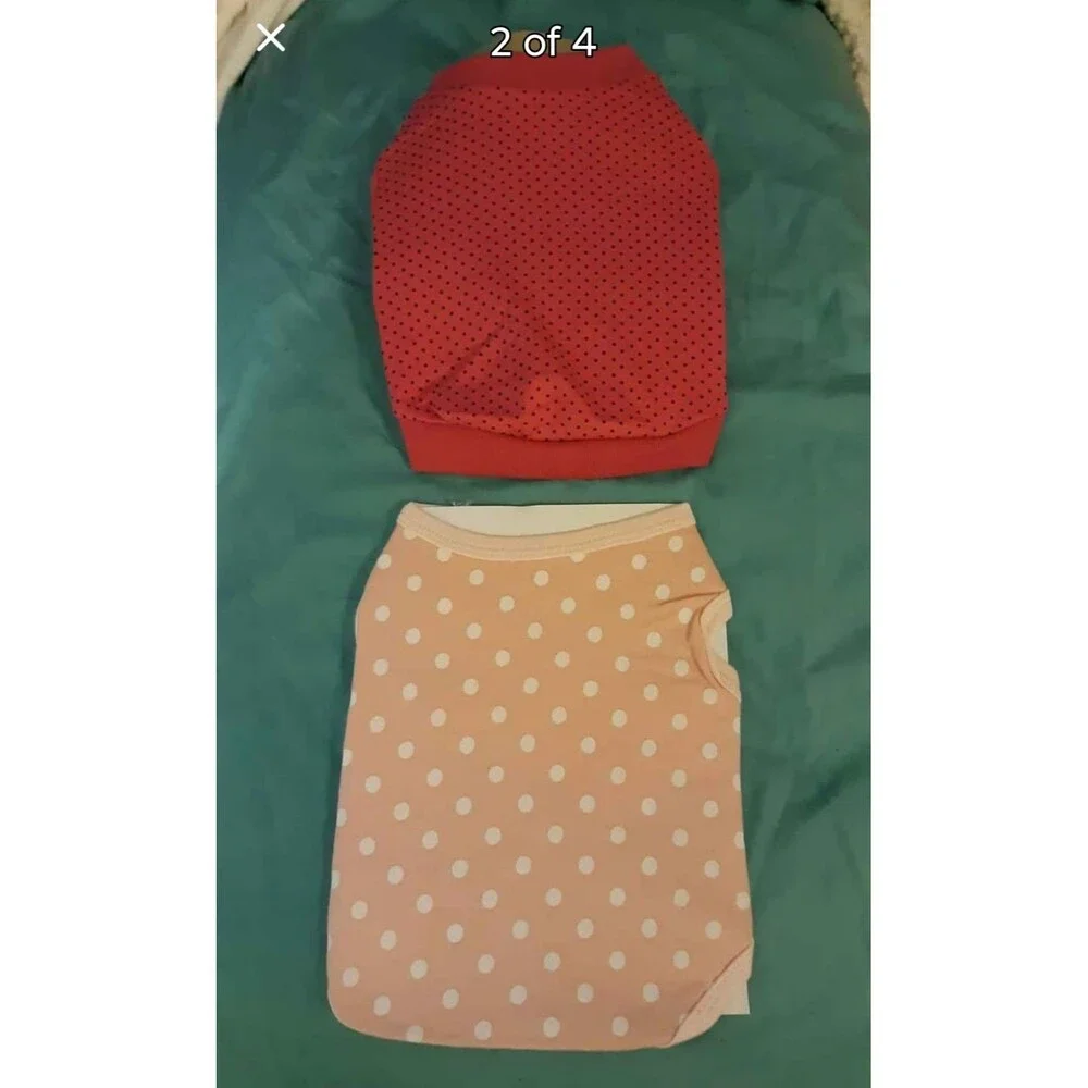 Pair of MeowWow Doggie Pet Apparel XS Pink NEW